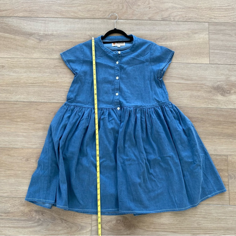 Blue Denim Mini Dress - Picture 7 of 12